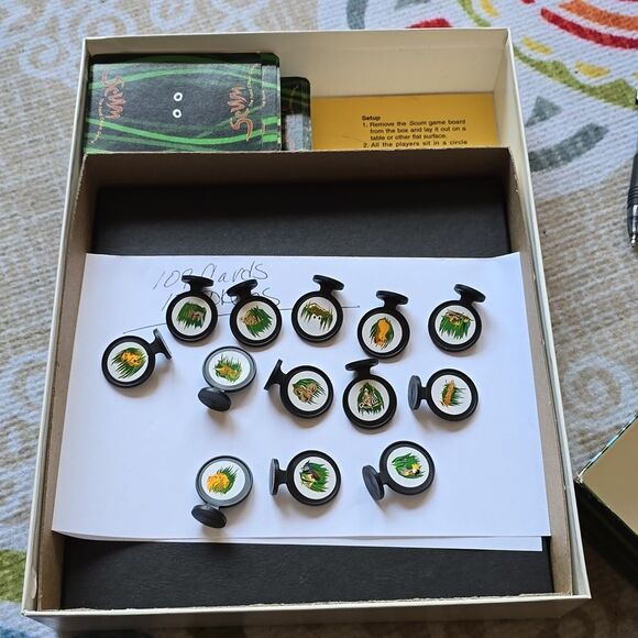 vtg SCUM The Food Chain Card Board Game 1996 / Dang Fun Games) Rare & Complete - Picture 8 of 12